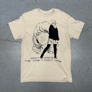 Billie Eilish Don't Waste The Time I Don't Have T-Shirt - Cream